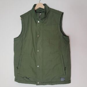 Roots73 Traillake Insulated Puffer Vest Loden Green Size M **Brand Monograms**